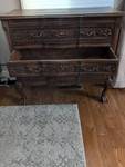 Ornate French Provincial Dresser with Claw Feet