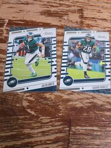lot 12 image: 2024 Panini Absolute Eagles Duo - Hurts & Barkley