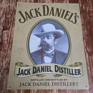lot 28 image: Jack Daniels Distillery Metal Sign