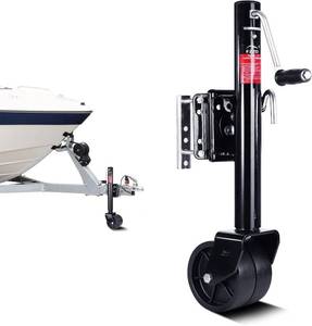 lot 141957 image: 2000lbs Trailer Jack with Wheel, Heavy Duty Swivel Boat Trailer Jack, 12 Lift, for RV Boat