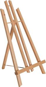 lot 141972 image: U.S. Art Supply 18 Large Tabletop Display Easel - Beechwood Artist A-Frame Display Stand, Wooden Easel for Painting, Canvas Stand, (Pack of 1) Classrooms Events Photo Picture Sign Holder