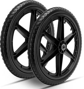 lot 141985 image: 20 Flat Free Wheels Compatible with rubbermaid Wheelbarrow Tires (58 inch bearing)