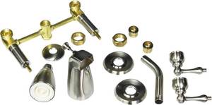 lot 241922 image: Retails for $130 Elements of Design EB248AL Magellan Tub & Shower Faucet, 5 Spout Reach, Brushed Nickel
