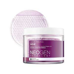 lot 241926 image: DERMALOGY by NEOGENLAB Bio-Peel Gauze Peeling Pads (Wine, 30 pads) - Exfoliating & Firming Peeling Pad with PHA & Red Wine & Resveratrol & Acid Hyaluronic - Korean Skin Care