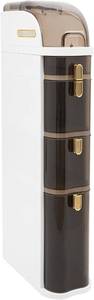 lot 341885 image: Narrow Bathroom Storage Cabinet 4-Tiers Bathroom Storage Cabinet with Removable Wheels for Small Spaces, Bathroom, Kitchen, Laundry