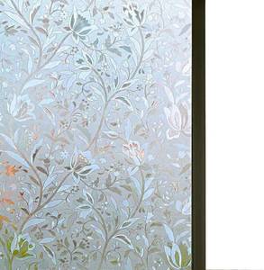 lot 441833 image: Niviy Door Window Covering Excellent Quality 3D Static Cling Window Film Non-Adhesive Window Covers Decorative Flower Privacy Film for Window 29.5x 78.7