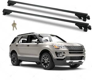 lot 441835 image: Rockland Universal Roof Rack Cross Bars,150 LBS Capacity, Adjustable Aluminum Cargo Carrier for SUVCar, Easy Installation, Weather-Resistant, Fits Most Side Rails for Luggage, Bikes, and Gears