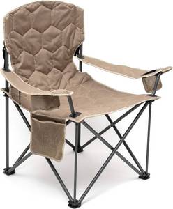 lot 441842 image: SUNNYFEEL XXL Oversized Camping Chair Heavy Duty 500 LBS for Big Tall People Above 64 Padded Portable Folding Sports Lawn Chairs with Armrest Cup Holder & Pocket for OutdoorTravelPicnicCamp