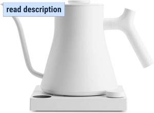 lot 441831 image: Retails for $180 Fellow Stagg EKG Pro Electric Gooseneck Kettle - Pour-Over Coffee and Tea, Quick Heating, Precise Temperature Control, Scheduling, Built-in Brew Timer, Matte White, 0.9 Liter