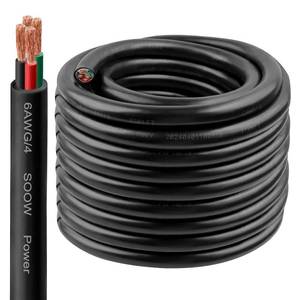 lot 151868 image: Retails for $416 64 SOOW Wire 75FT, 6 AWG 600V SOOW Bulk Cable, 6 Gauge 4 Conductor Portable Power Cable, Extension Cord for Welder,Generator,Portable Light,Circuits,EV Car Charger,Motor Lead