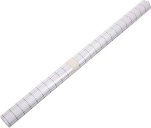 lot 351469 image: Self-Adhesive Transparent PVC Transfer Tape with Alignment Grid Neutral Gray for Easy Vinyl Decals Stickers and Craft Projects