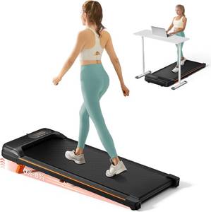 lot 351475 image: Retails for $110 Walking Pad, Under Desk Treadmill with Incline for Home Office 2.5HP Portable Walking Treadmill with 265 Lbs Weight Capacity Walking Machine, Remote Control, LED Display
