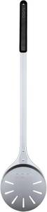 lot 351479 image: ooni Pizza Turning Peel - 7 Inch Aluminum Perforated Pizza Peel, Lightweight Metal Pizza Turner with Long Handle, Pizza Tools, Pizza Oven Accessories