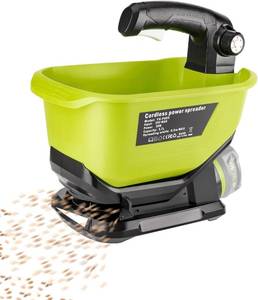 lot 351498 image: Salt Spreader for Ryobi 18v Battery,Handheld Fertilizer Spreader for Lawns,Available Year-Round,Grass Seeds,Fertilizer,Rock Salt and Ice Melt(Battery Not Included)