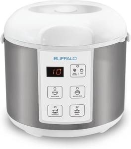 lot 451863 image: Retails for $139 Buffalo Classic Rice Cooker with Clad Stainless Steel Inner Pot - Electric Rice Cooker for WhiteBrown Rice, Grain - Easy-to-clean, Non-Toxic & Non-Stick, Auto Warmer (5 Cup)