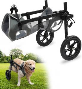 lot 451893 image: Retails for $156 Large Dog Wheelchair for Hind Legs-Durable All-Terrain Wheels, Heavy Duty Aluminum Frame, Comfortable Breathable Mesh for Dogs, Hip Support System, Restores Mobility for Arthritis & Injuries