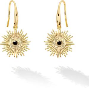 lot 451906 image: Evil Eye Earrings for Women Symbol of protection - 14K Gold Plated Cubic Zirconia FishhookGift