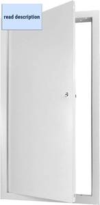 lot 251385 image: QWORK Aluminum Access Door 12x24   Flush Mount Hinged Panel for Drywall, Ceiling & Utility Shaft
