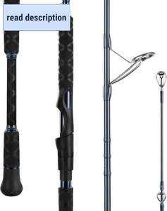 lot 251390 image: KastKing ReKon Saltwater Spinning Rod, KastFlex IM6 Carbon Graphite Blank, Zirconium Ceramic Guides, Graphite Locking Reel Seat, Oversized Drop Shot Hook Keeper, 2-Piece PTS, Saltwater Fishing