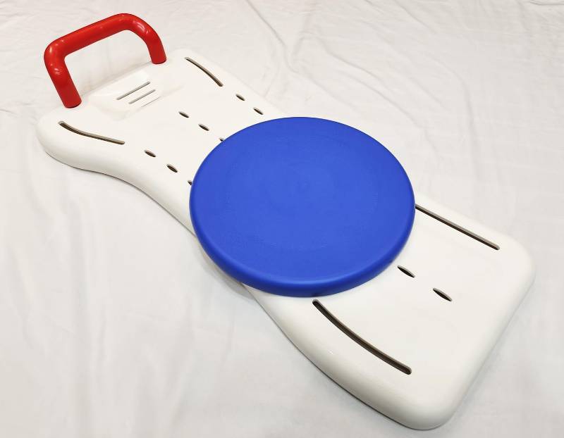 lot 460996 image: Bathtub seat Panel,Bathtub Shower Board for Sitting,Portable Shower Bench,Shower Bath Seat,Fits tub Having Width in The Range of 19-29.360 Degree Rotating seat Board,250lbs Load Bearing,(1Ea,White)