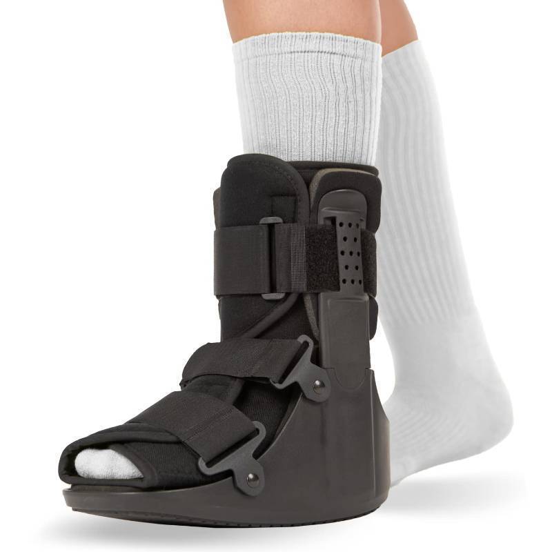 lot 151804 image: BraceAbility Short Walking Boot - Orthopedic Medical Walker Cast for Broken Toe Injuries, Sprained Ankles, Metatarsal Stress, Post-Op Support Left or Right Foot Fracture Shoe Fits Men and Women (XS)