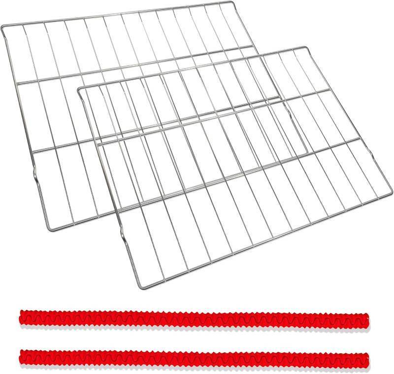 lot 151849 image: MHL63411403 Oven Rack, 24.6L x 16W, Compatible with LG Oven LDG4313ST LRE3194ST, Oven Rack Replace MHL63411401, MHL62112101, MHL63411402, 304 Stainless Steel, 2 Pack