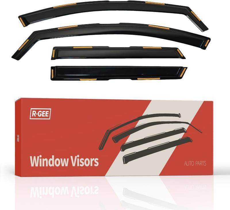 lot 351414 image: R-GEE in-Channel Window Rain Guards Fit for Hyundai Tucson 2022-2025, Extra Durable Window Deflectors, Vent Window Visors Exterior Car Accessories, 4 Pieces