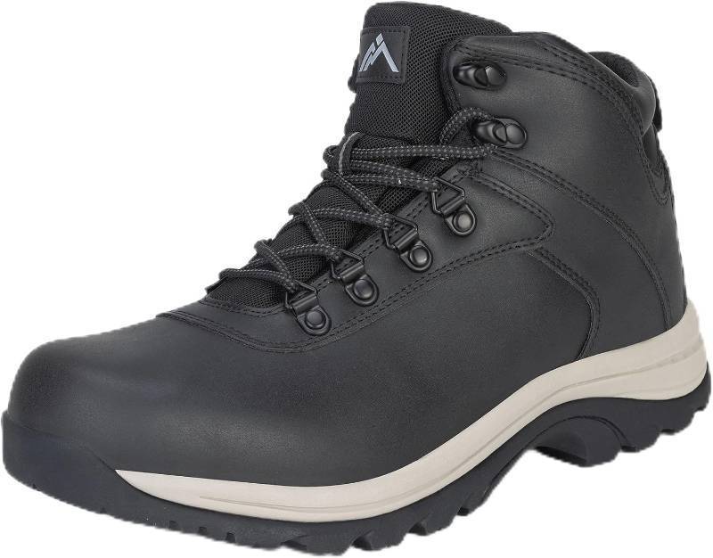 lot 101400 image: CC-Los Mens Snow Boots  Winter Waterproof Hiking Boot  Segmented Insulation Warm Fur Lined  Black Size 7-13