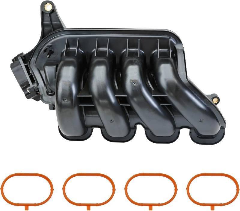 lot 201256 image: MITZONE Intake Manifold Compatible With 2003-2008 Toyota Corolla Matrix 2000-2005 MR2 2003-2006 PontiacVibe L4 1.8L (1794cc) Upper