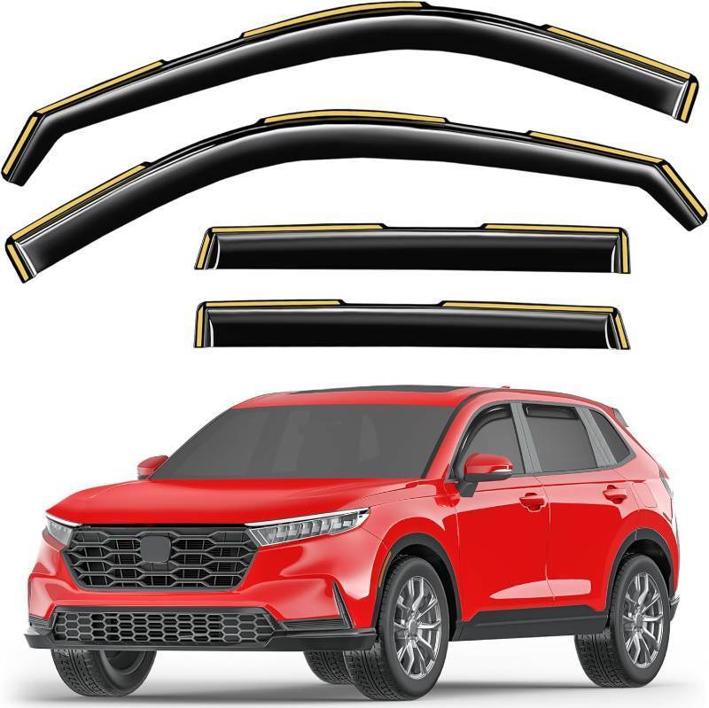 lot 141927 image: in-Channel Window Rain Guards Fit for Honda CR-V CRV 2023 2024 2025 2026 Extra Durable Window Visors Window Deflectors Vent Visors Vent Shades Car Accessories-4 pcs 2-Q03