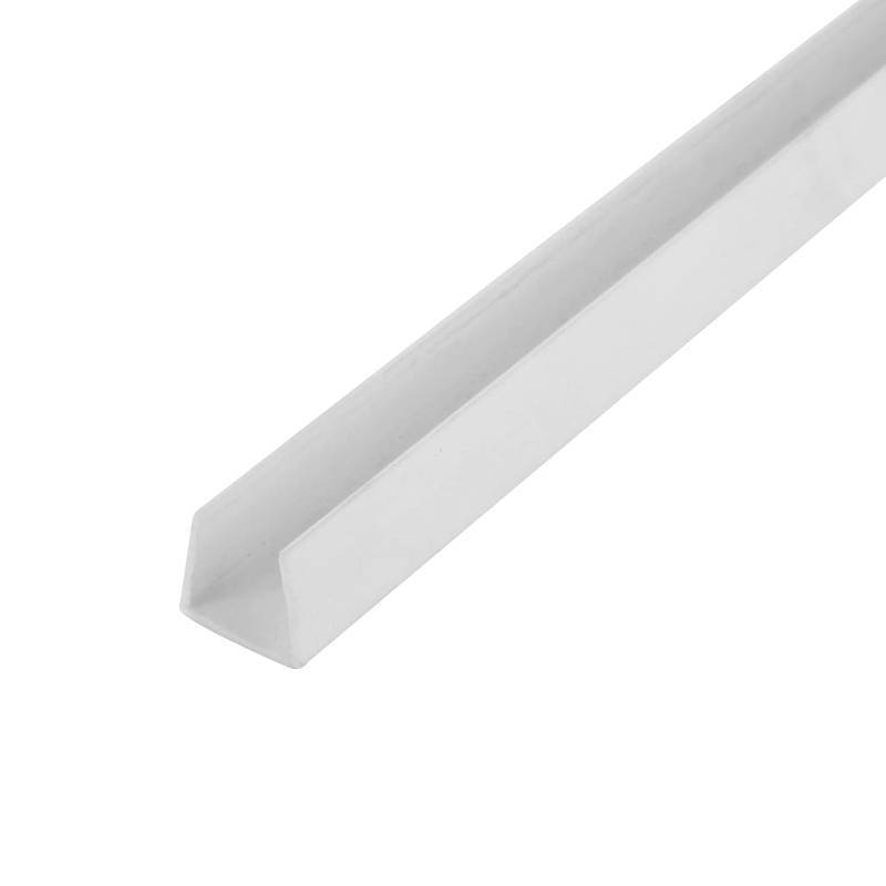 lot 341867 image: Outwater Plastics White 12 Styrene Plastic U-ChannelC-Channel 36 Inch Lengths (Pack of 4)
