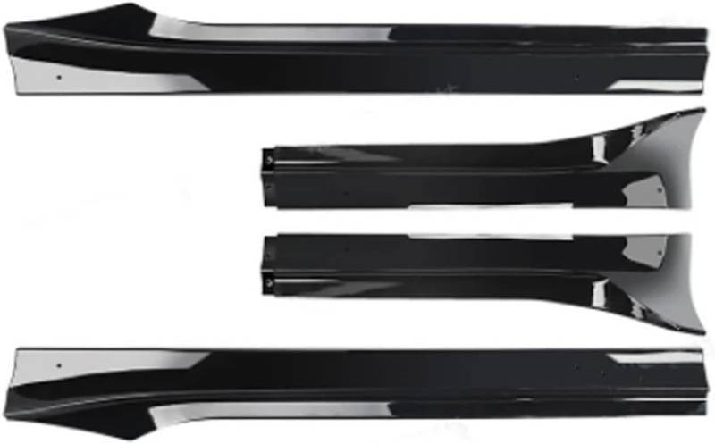 lot 330955 image: Retails for $395 Compatible with 20 21 22 23 24 Tesla Model Y Style Panels Lip Splitters Spoiler Bumper Body Kit 4Pcs Side Skirts Car Accessories(Glossy Black)