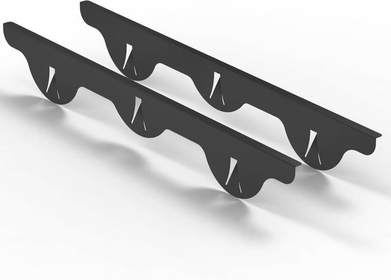 lot 431147 image: Linda s Essentials Stove Gap Covers Stainless Steel (2 Pack), 316 Stainless Steel Stove Gap Covers Heat Resistant Oven Gap Filler Seals Spaces Between Stovetop and Counter (23.4 Inches, Black (Steel))