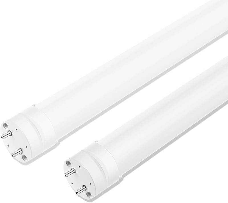 lot 421244 image: 2 Pack T8 Type AB LED Tube Lights 4FT, 40W Equivalent, 6000K Daylight, Plug and Play or Ballast Bypass, Single or Double End LED Bulbs, LED Fluorescent Tube Replacement T8 T12, Non-dimmable