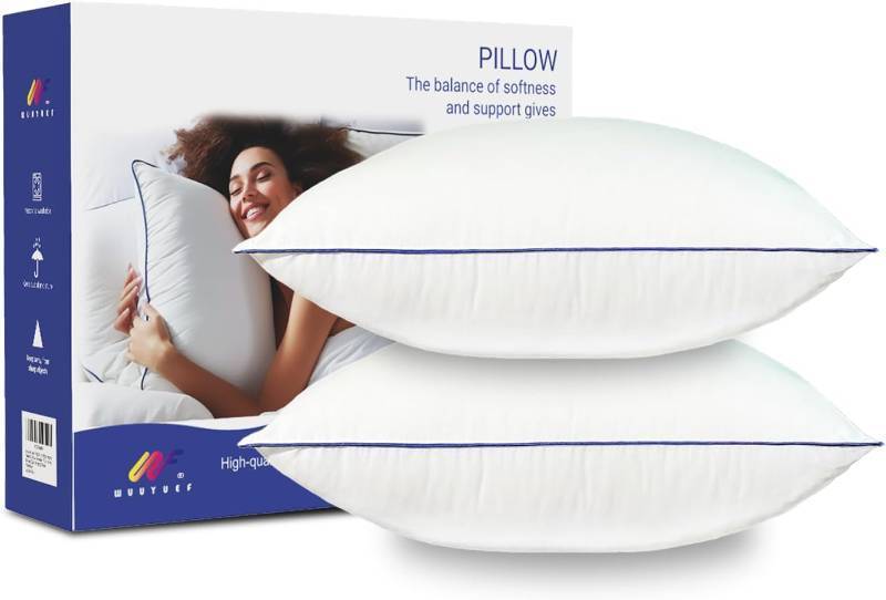 lot 111454 image: 18x18 Pillow Inserts Set of 2 Firm Hypoallergenic Square Pillow Inserts, Oeko-TEX Certified Virgin Fiber Filling, Machine Washable