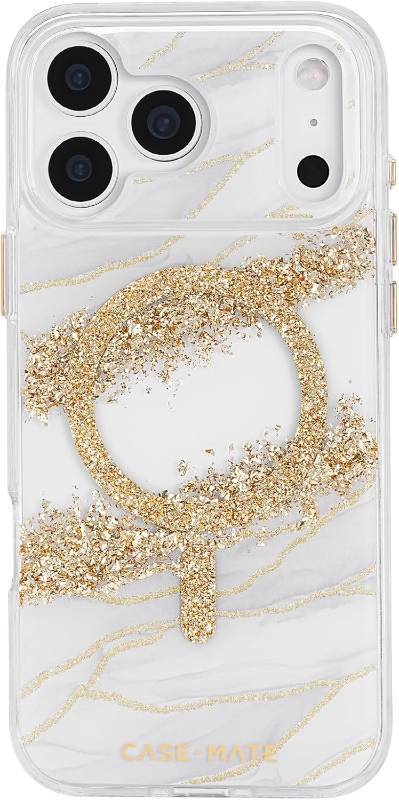 lot 211291 image: Case-Mate iPhone 17 Pro Max Case Compatible with MagSafe - Stylish Marble Phone Case with 12ft Drop Protection - Premium Magnetic Cover for iPhone 17 Pro Max - Karat Granite
