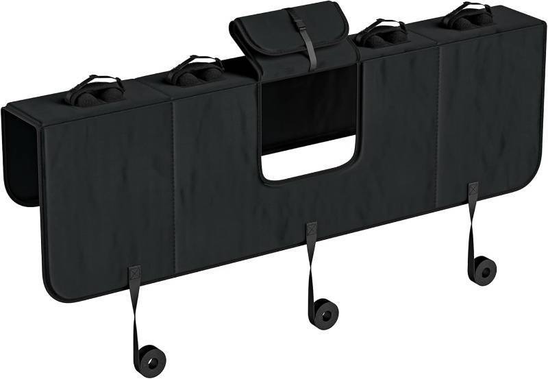 lot 311189 image: EVERHANGER Tailgate Bike Pad for 5 Bicycles, Pickup Truck Tailgate Protection Pad with 2 Tool Pockets, 52 Wide
