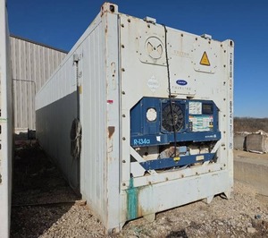 lot 30 image: 2003 Carrier 40ft Refrigerated Container Transicold Model 69NT40-511-350