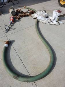lot 14398 image: Industrial Equipment Lot - Chain Hoist, Hose and Weed Trimmer