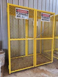 lot 14431 image: Industrial Flammable Materials Storage Cage