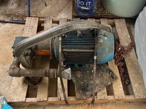 lot 14435 image: Industrial Electric WEG Motor with Braided Hose