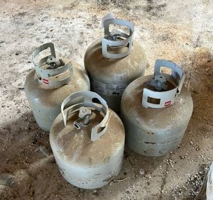 lot 14437 image: Liquid Petroleum Tanks - Set of 4
