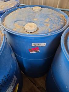lot 14492 image: 55-Gallon Industrial Lubricating Oil Drum