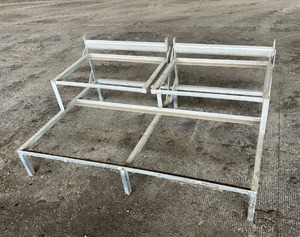 lot 16003 image: Custom-Fabricated Steel Frame - Set of 2