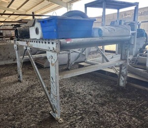 lot 16019 image: Industrial Conveyor Belt System with Ductwork and Tarp