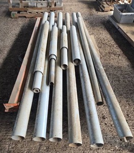 lot 16028 image: Assorted Lot W Industrial Wiring, Control Panels, and Various Sizes of Pipe