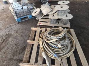 lot 16033 image: Industrial Cable Lot with Spools and More