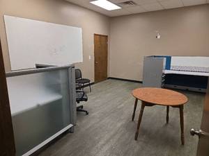 lot 15131 image: Contents of Room Including Desks, Cubicles, White Board and More