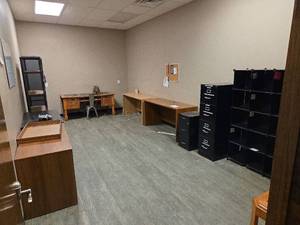 lot 15136 image: Contents of Room Including Desks, Filing Cabinets and More