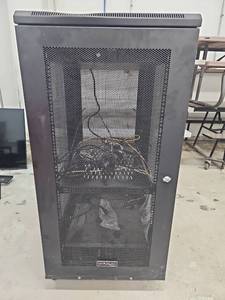 lot 15162 image: Startech Server Cabinet with CyberPower UPS
